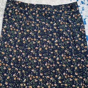 Sezane Tabata skirt in Navy Miranda print